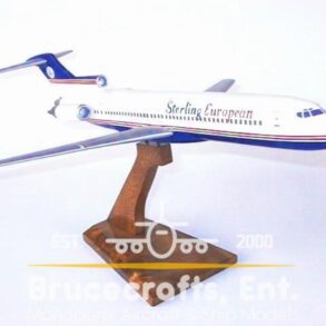 Model of B727-200 Sterling European with detailed craftsmanship.